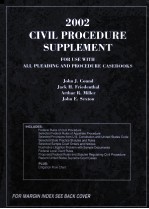 2002 CIVIL PROCEDURE SUPPLEMENT