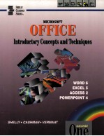 MICROSOFT OFFICE INTRODUCTORY CONCEPTS AND TECHNIQUES COURSE ONE