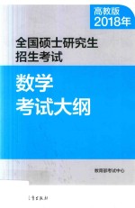 2018年全国硕士研究生招生考试  数学考试大纲