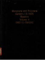 Monomers and Polymers Carbon-13 NMR Spectra Volume 4