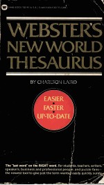 WEBSTER'S NEW WORLD THESAURUS