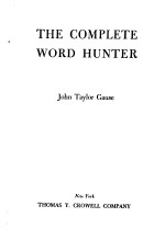 THE COMPLETE WORD HUNTER