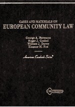 CASES AND MATERIALS ON EUROPEAN COMMUNITY LAW