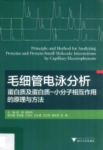 毛细管电泳分析蛋白质及蛋白质-小分子相互作用的原理与方法