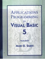 APPLICATIONS PROGRAMMING IN VISUAL BASIC 5 SECOND EDITION