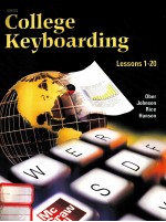 COLLEGE KEYBOARDING LESSONS 1-20