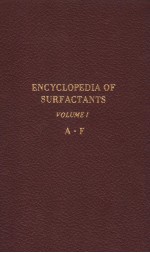 ENCYCLOPEDIA OF SURFACTANTS  VOLUME  Ⅰ