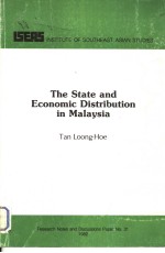 THE STATE AND ECONOMIC DISTRIBUTION IN PENINSULAR MALAYSIA