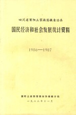 四川省酉阳土家族苗族自治县  民国经济和社会发展统计资料  1986-1987