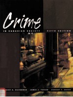 CRIME IN CANADIAN SOCIETY FIFTH EDITION