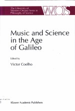 MUSIC AND SCIENCE IN THE AGE OF GALILEO