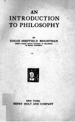 AN INTRODUCTION TO PHILOSOPHY