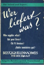 WER LIEFERT WAS  21 WEST-AUSGABE 1969