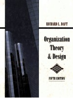 ORGANIZATION THEORY AND DESIGN FIFTH EDITION