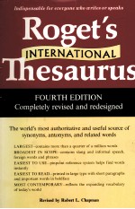 ROGET'S INTERNATIONAL THESAURUS  FOURTH EDITION