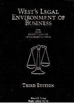 WEST'S LEGAL ENVIRONMENT OF BUSINESS THIRD EDITION