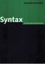 SYNTAX A MINIMALIST INTRODUCTION