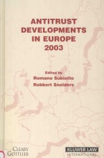 Antitrust Developments in Europe 2003