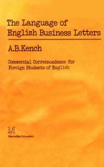 THE LANGUAGE OF ENGLISH BUSINESS LETTERS