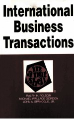 INTERNATIONAL BUSINESS TRANSACTIONS IN A NUTSHELL FIFTH EDITION