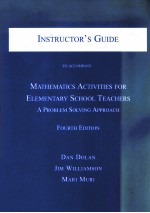 INSTRUCTOR'S GUIDE TO ACCOMPANY MATHEMATICS ACTIVITIES FOR ELEMENTARY SCHOOL TEACHERS FOURTH EDITION