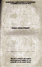 CHILD DEVELOPMENT FIRST EDITION SIXTH IMPRESSION