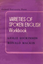 VARIETIES OF SPOKEN ENGLISH WORKBOOK LESLIE DICKINSON RONALD MACKIN