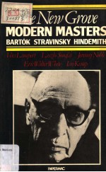 THE NEW GROVE  Modern Masters  BARTOK STRAVINSKY HINDEMITH