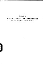 A TEXTBOOK OF ENVIRONMENTAL CHEMISTRY