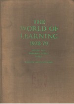 THE WORLD OF LEARNING 1978-79 VOLUME TWO:RHODESIA-ZAMBIA INDEX