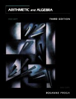 ARITHMETIC AND ALGEBRA THIRD EDITION