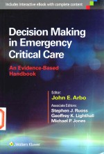 DECISION MAKING IN EMERGENCY CRITICAL CARE AN EVIDENCE-BASED HANDBOOK