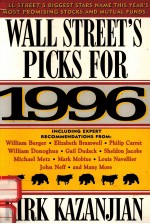 WALL STREET'S PICKS FOR 1996