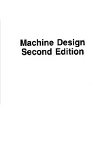 MACHINE DESIGN SECOND EDITION