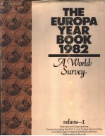 THE EUROPA YEAR BOOK 1982 A World Survey Volume I