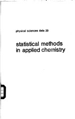 statistical methods in applied chemistry