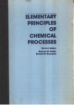 ELEMENTARY PRINCIPLES OF CHEMICAL PROCESSES  SECOND EDITION