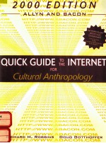 QUICK GUIDE TO THE INTERNET FOR CULTURAL ANTHROPOLOGY 2000 EDITION