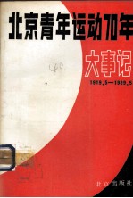 北京青年运动70年大事记  1919.5.4-1989.5.4