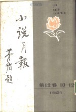 小说月报  第12卷  10-12号  1921  第十号