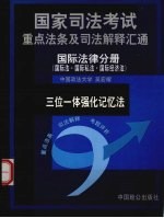 国家司法考试重点法条及司法解释汇通  三位一体强化记忆法  国际法律分册  国际法·国际私法·国际经济法