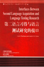 INTERFACES BETWEEN SECOND LANGUAGE ACQUISITION AND LANGUAGE TESTING RESEARCH