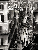 SOCIOLOGY 99/00 TWENTY-EIGHTH EDITION