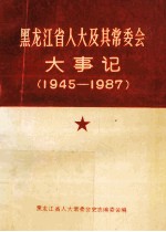 黑龙江省人大及其常委会大事记  1945年-1987年