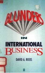 BLUNDERS IN INTERNATIONAL BUSINESS