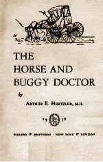 THE HORSE AND BUGGY DOCTOR