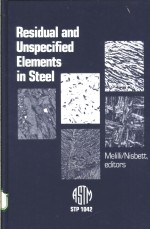 Residual and Unspecified ELements in Steel