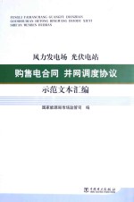 风力发电场  光伏电站  购售电合同  并网调度协议示范文本汇编