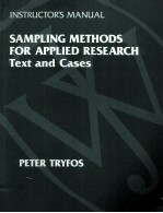 SAMPLING METHODS FOR APPLIED RSEARCH TEXT AND CASES