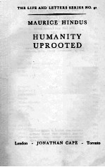 HUMANITY UPROOTED